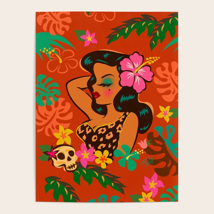 Tropical Tiki Girl Poster Gallery Image 4