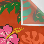 Tropical Tiki Girl Wall Tapestry Gallery Image 3