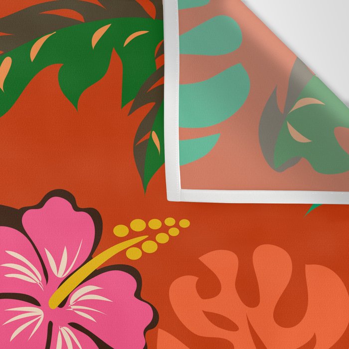 Tropical Tiki Girl Wall Tapestry Gallery Image 3