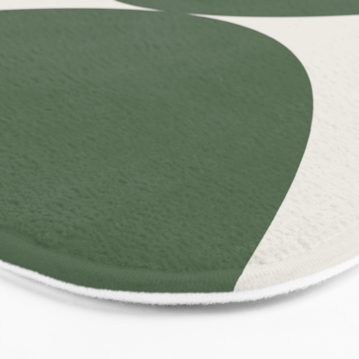 Bold Geometric Shapes Maximalism XIII Green Bath Mat Gallery Image 3