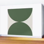 Bold Geometric Shapes Maximalism XIII Green Wall Mural Gallery Image 2