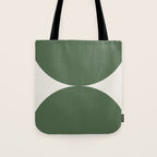 Bold Geometric Shapes Maximalism XIII Green Tote Bag Gallery Image 1
