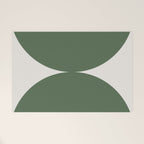 Bold Geometric Shapes Maximalism XIII Green Welcome Mat Gallery Image 1