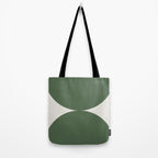 Bold Geometric Shapes Maximalism XIII Green Tote Bag Gallery Image 2