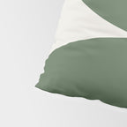Bold Geometric Shapes Maximalism XIII Green Pillow Sham Gallery Image 4