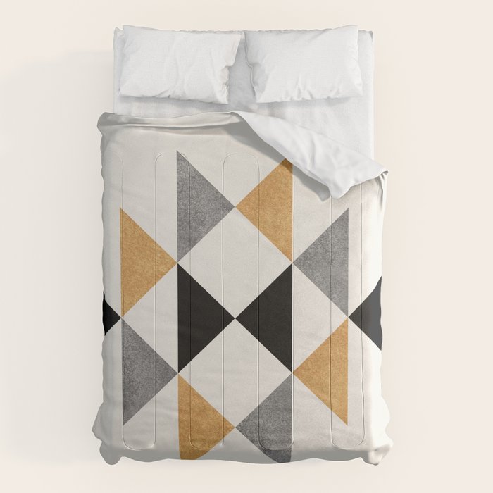 Aztec Graphic - Gold Gray Comforter Gallery Image 6