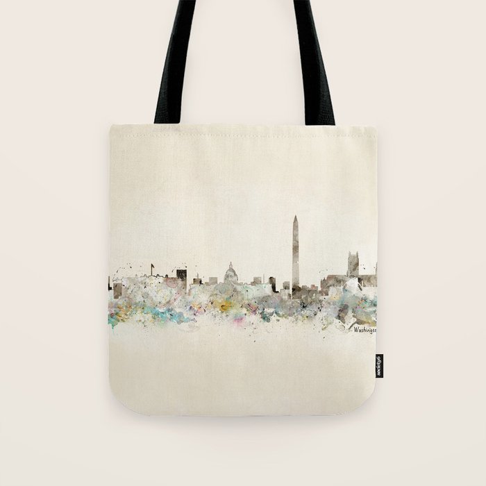 washington dc skyline Tote Bag Gallery Image 1
