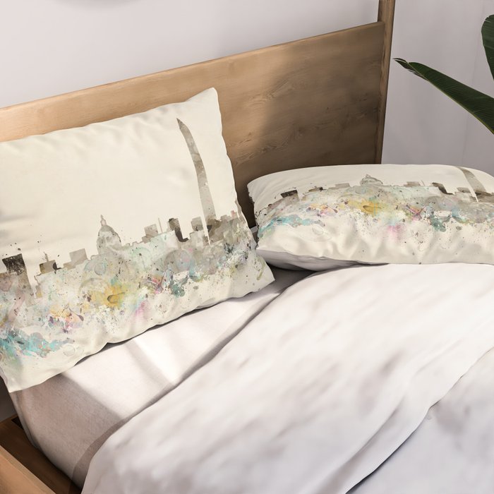 washington dc skyline Pillow Sham Gallery Image 2