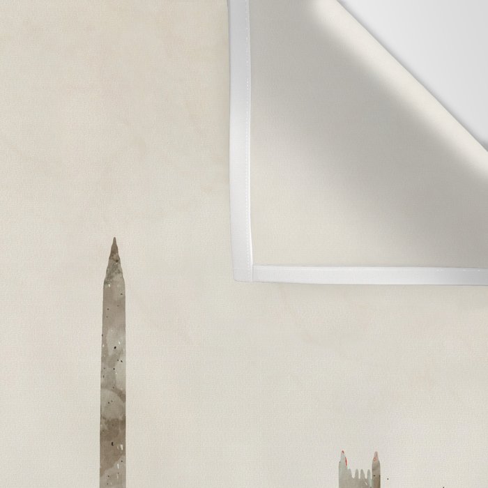 washington dc skyline Wall Tapestry Gallery Image 3