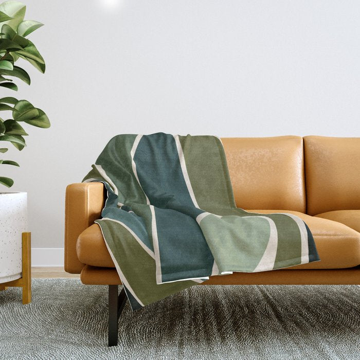 Evolve - Modern Abstract Print Throw Blanket Gallery Image 1