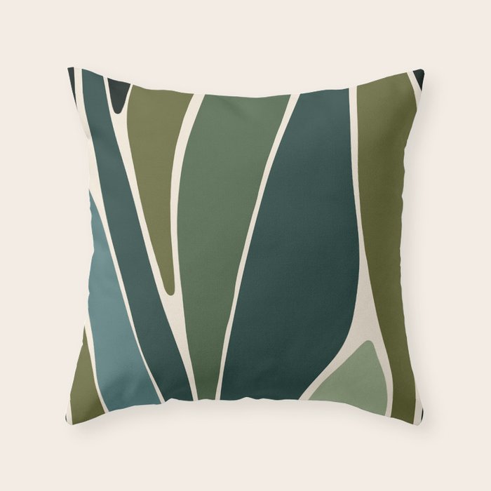 Evolve - Modern Abstract Print Throw Pillow Gallery Image 1
