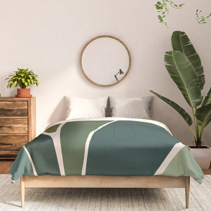 Evolve - Modern Abstract Print Comforter Gallery Image 3