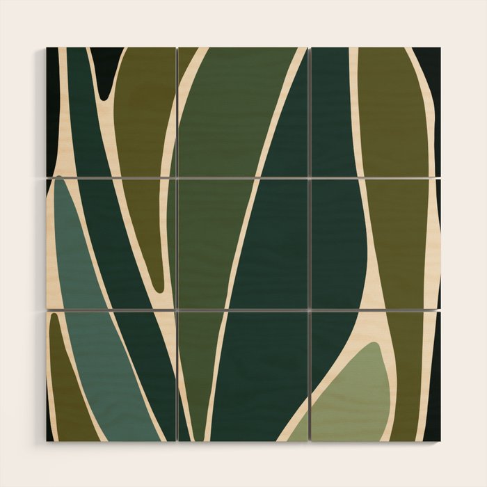 Evolve - Modern Abstract Print Wood Wall Art Gallery Image 1