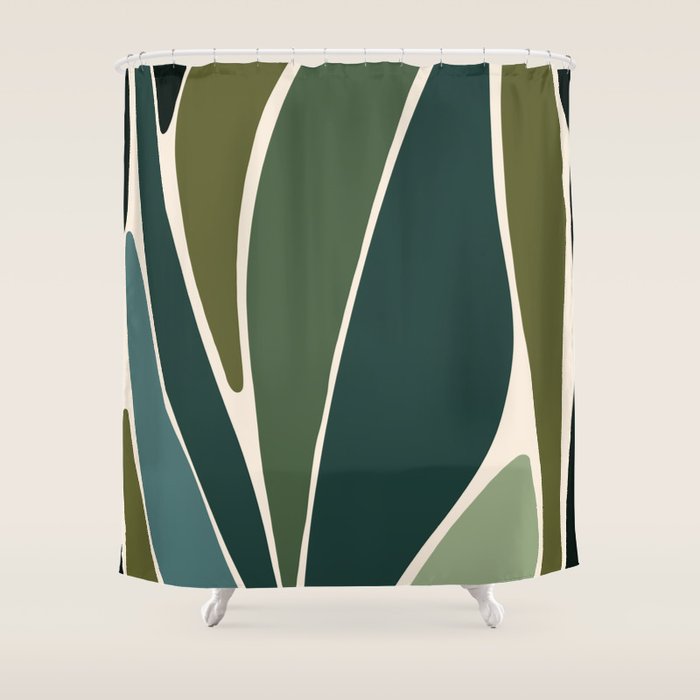 Evolve - Modern Abstract Print Shower Curtain Gallery Image 1