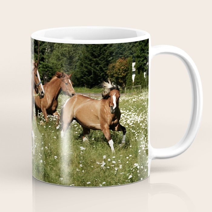 Spring Horse Run Coffee Mug Gallery Image 1