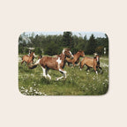 Spring Horse Run Bath Mat Gallery Image 1