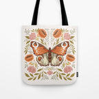 William Morris Inspired Butterfly Tote Bag Gallery Image 1