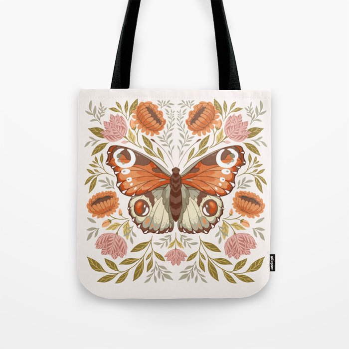William Morris Inspired Butterfly Tote Bag Gallery Image 1