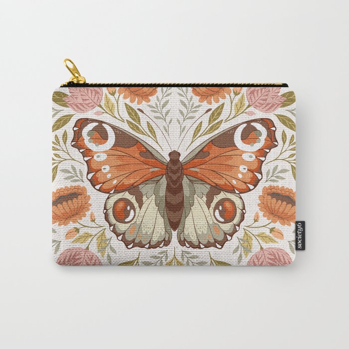 William Morris Inspired Butterfly Carry All Pouch Gallery Image 1