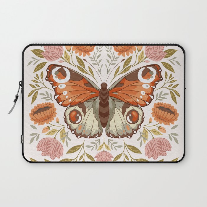 William Morris Inspired Butterfly Laptop Sleeve Gallery Image 1