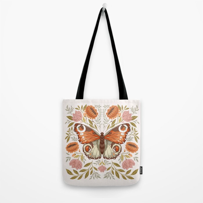 William Morris Inspired Butterfly Tote Bag Gallery Image 2