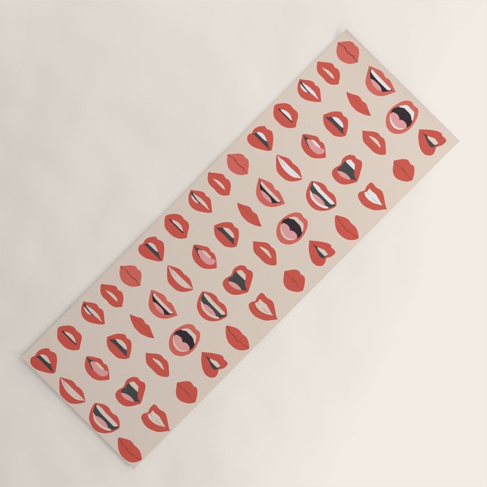 Lips III Yoga Mat Gallery Image 1