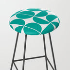 Mid Century Modern Geometric 04 Turquoise Stool Gallery Image 2