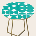 Mid Century Modern Geometric 04 Turquoise Side Table Gallery Image 2
