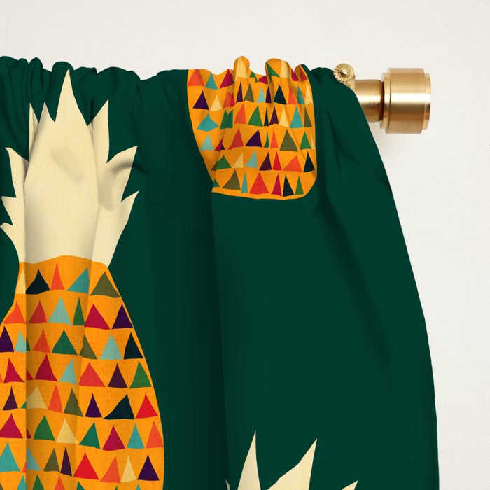 Pineapple Window Curtain Gallery Image 2