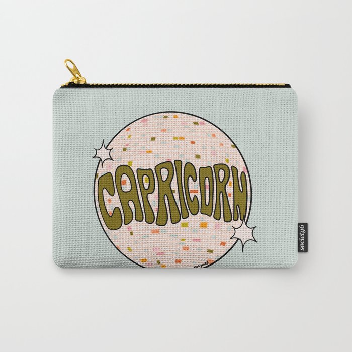 Capricorn Disco Ball Carry All Pouch Gallery Image 1