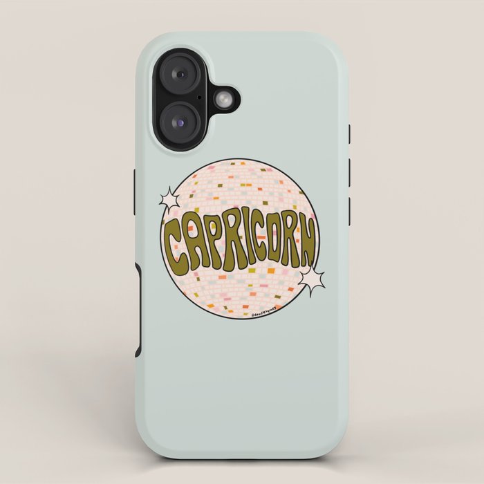 Capricorn Disco Ball iPhone Case Gallery Image 1