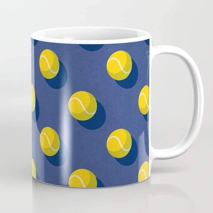 BALLS Tennis - hard court - pattern Coffee Mug Gallery Image 1