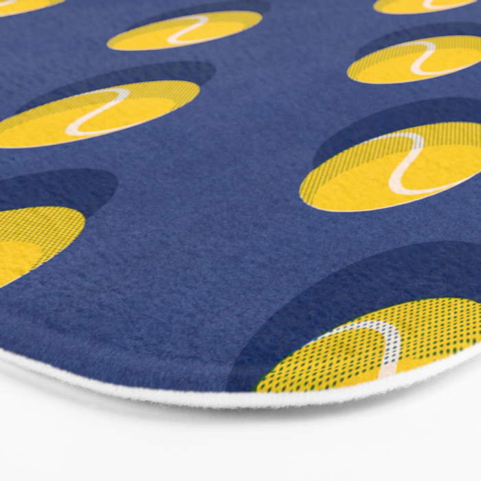 BALLS Tennis - hard court - pattern Bath Mat Gallery Image 3