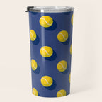 BALLS Tennis - hard court - pattern Travel Mug Gallery Image 3