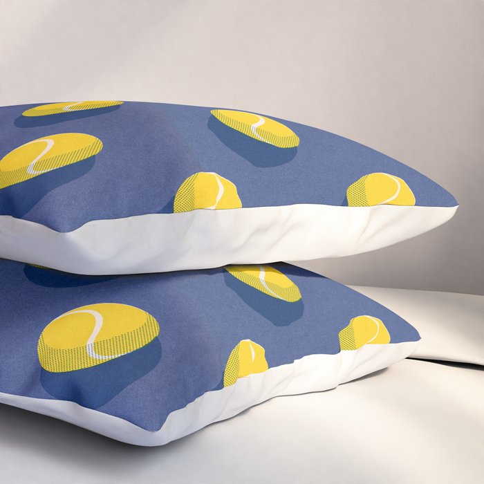 BALLS Tennis - hard court - pattern Pillow Sham Gallery Image 3