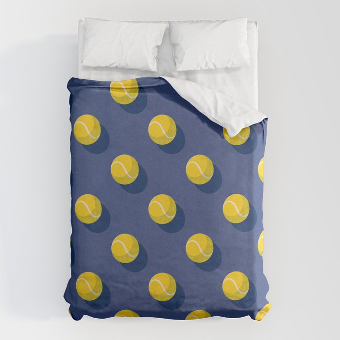 BALLS Tennis - hard court - pattern Duvet Cover Gallery Image 6