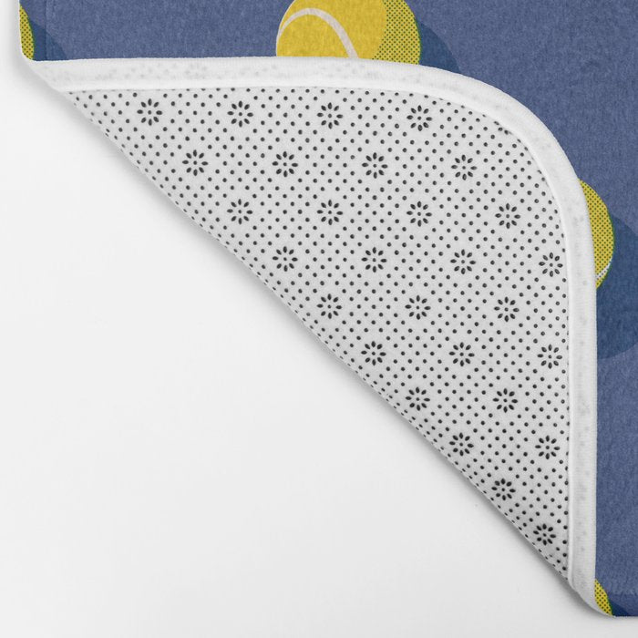 BALLS Tennis - hard court - pattern Bath Mat Gallery Image 2