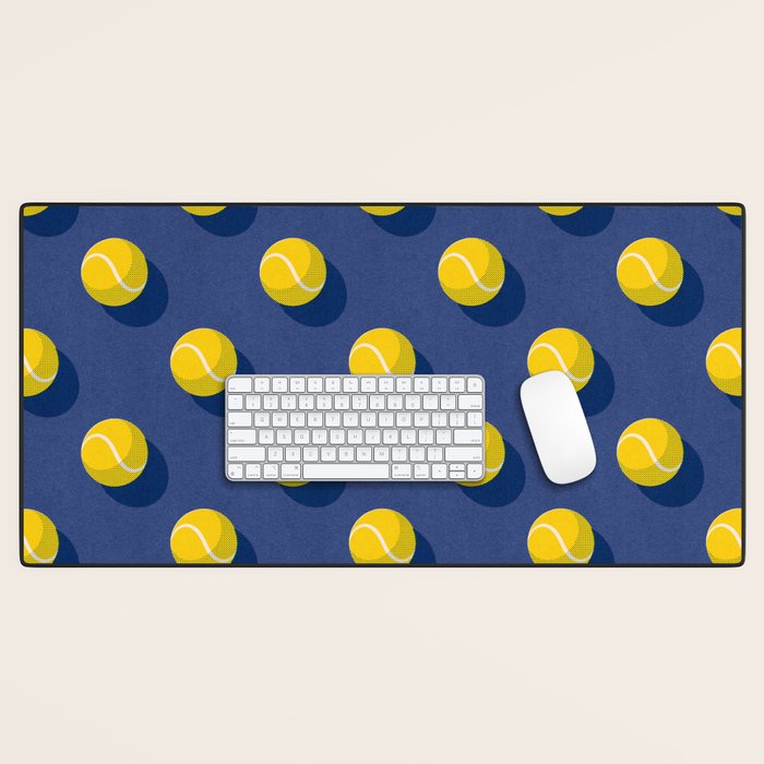 BALLS Tennis - hard court - pattern Desk Mat Gallery Image 1
