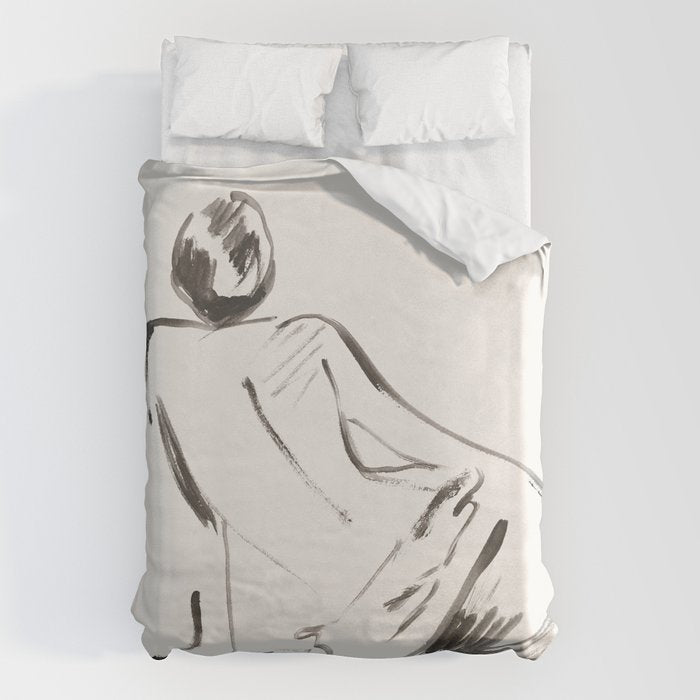 nude woman Duvet Cover Gallery Image 1