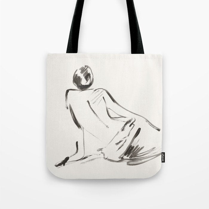 nude woman Tote Bag Gallery Image 1
