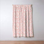 Vintage Style Chintz Florals On Soft Pink Window Curtain Gallery Image 3