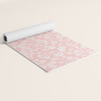 Vintage Style Chintz Florals On Soft Pink Yoga Mat Gallery Image 2