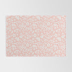 Vintage Style Chintz Florals On Soft Pink Rug Gallery Image 2