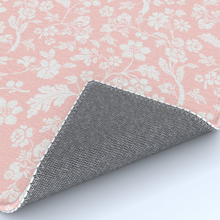 Vintage Style Chintz Florals On Soft Pink Rug Gallery Image 4