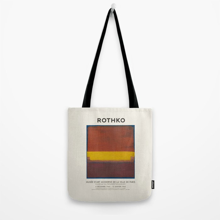 Mark Rothko Vintage Exhibition Poster, 1963 Tote Bag Gallery Image 2