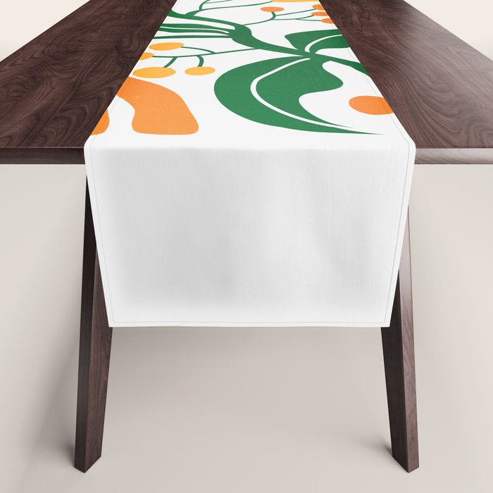 Cinnabar & Supernova: Les Fleurs | Flower Market 03 Table Runner Gallery Image 1