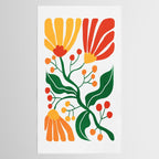 Cinnabar & Supernova: Les Fleurs | Flower Market 03 Tablecloth Gallery Image 2