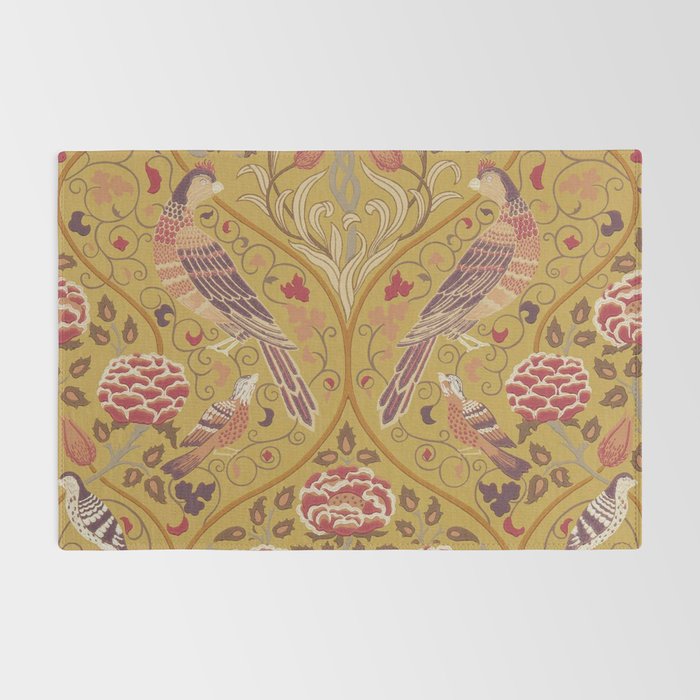 William Morris Seasons by May Melsetter  Saffron Gold Rug Gallery Image 2