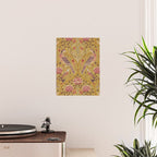 William Morris Seasons by May Melsetter  Saffron Gold Poster Gallery Image 2