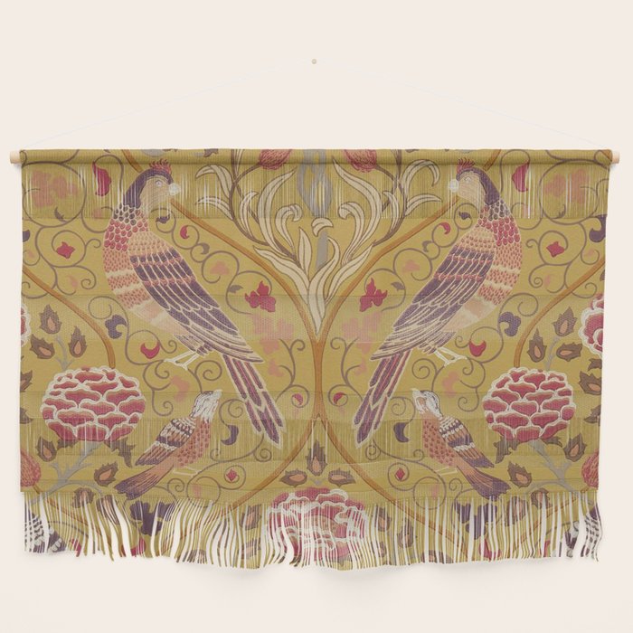 William Morris Seasons by May Melsetter  Saffron Gold Wall Hanging Gallery Image 1